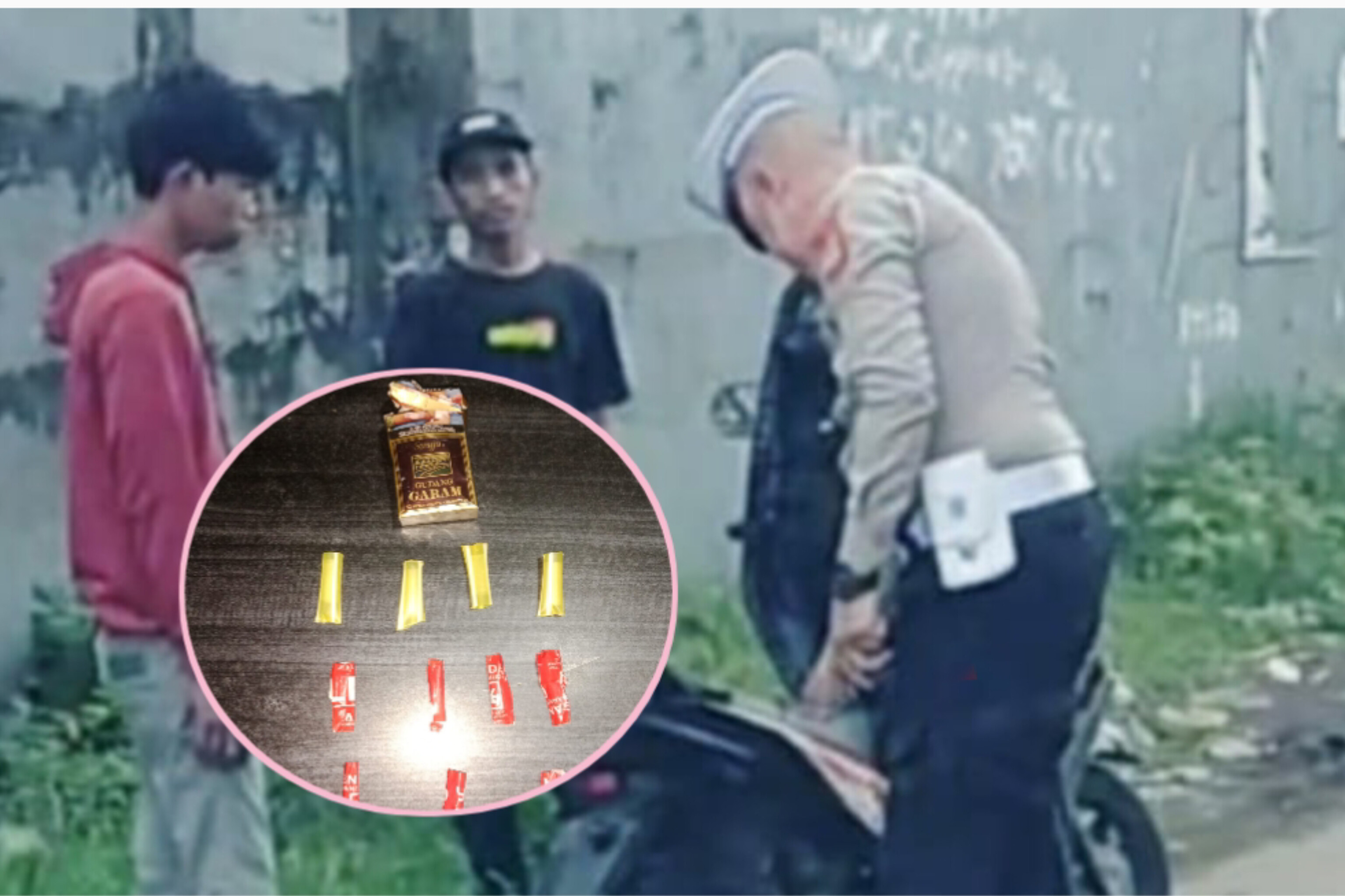 PENEMUAN NARKOBA JENIS SHABU OLEH PERSONIL SATLANTAS POLRES GOWA